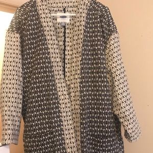 Black and white spring jacket